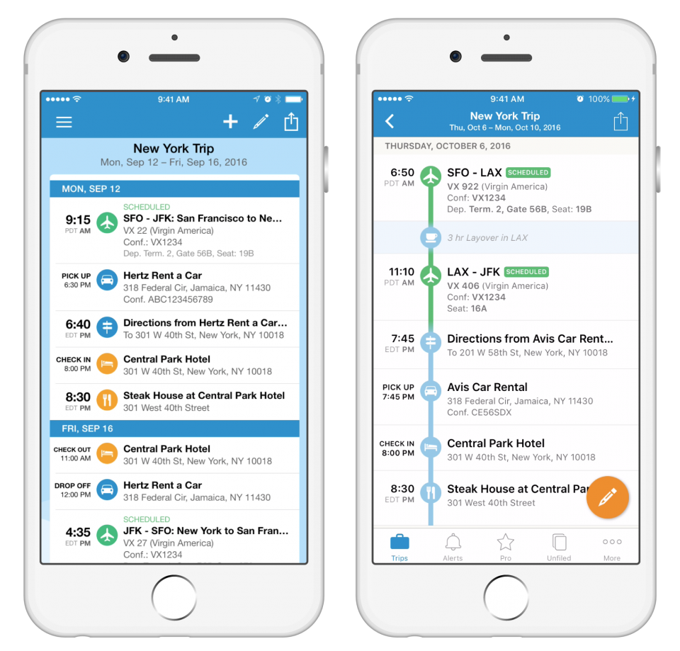 TripIt - Tool für Dienstreisen